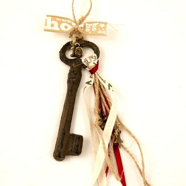 Γούρι Παλαιωμένο Κλειδι - γούρι, κλειδί, χριστουγεννιάτικο, μπρούντζος, χριστουγεννιάτικα δώρα - 3