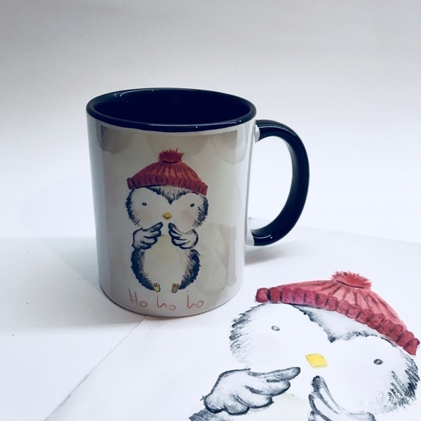 Χριστουγεννιάτικη κούπα πιγκουίνος - δώρο, πορσελάνη, χριστουγεννιάτικο, κούπες & φλυτζάνια