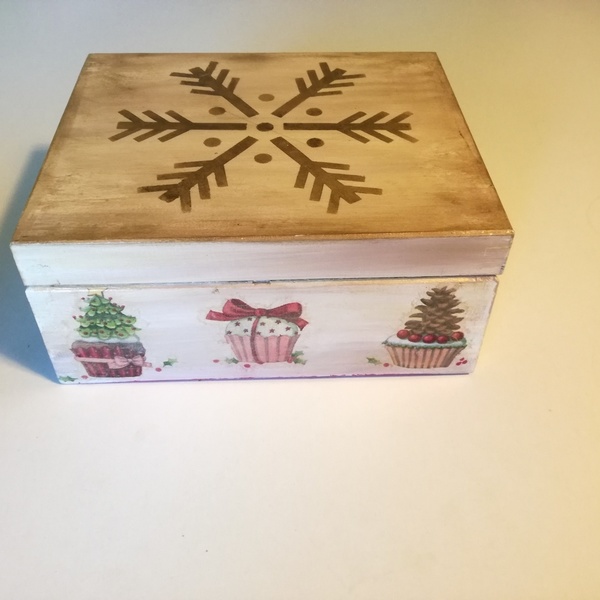 Κουτί για τσάι - ξύλο, δώρο, κουτί, χριστουγεννιάτικα δώρα