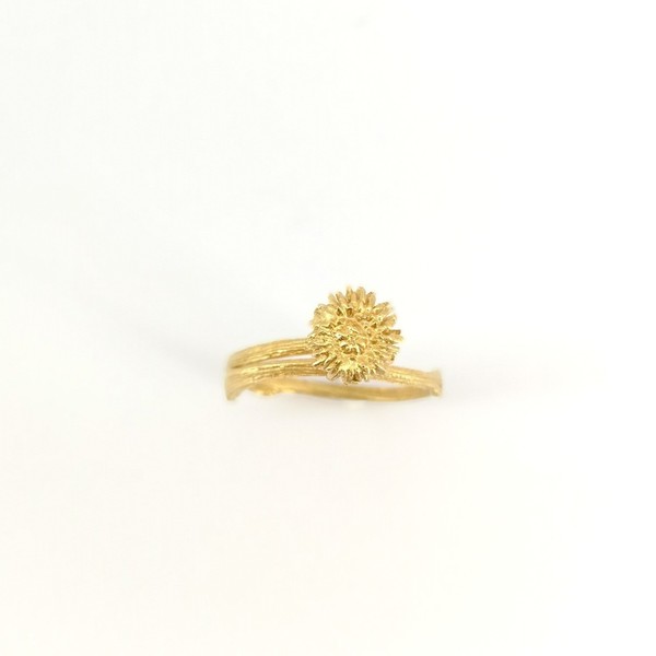 Βελανίδι Δαχτυλίδι Χρυσό - επιχρυσωμένα, επιχρυσωμένα, ασήμι 925, ασήμι 925, δαχτυλίδι, αυξομειούμενα - 3
