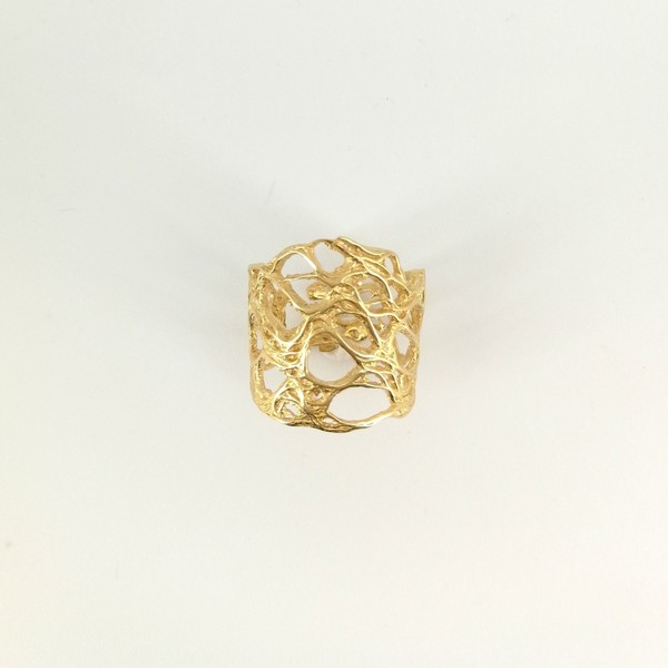Δαχτυλιδι κορμός - επιχρυσωμένα, επιχρυσωμένα, ασήμι 925, δαχτυλίδι, αυξομειούμενα - 2