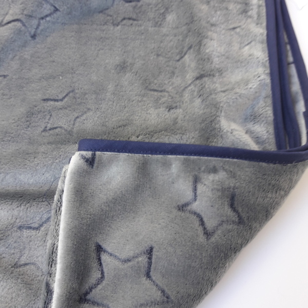 Βρεφικο χειροποίητο κουβερτακι μαλακο με αστερια - μπλε, αστέρι, χειροποίητα, βρεφικά, κουβέρτες