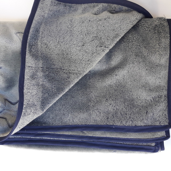 Βρεφικο χειροποίητο κουβερτακι μαλακο με αστερια - μπλε, αστέρι, χειροποίητα, βρεφικά, κουβέρτες - 2