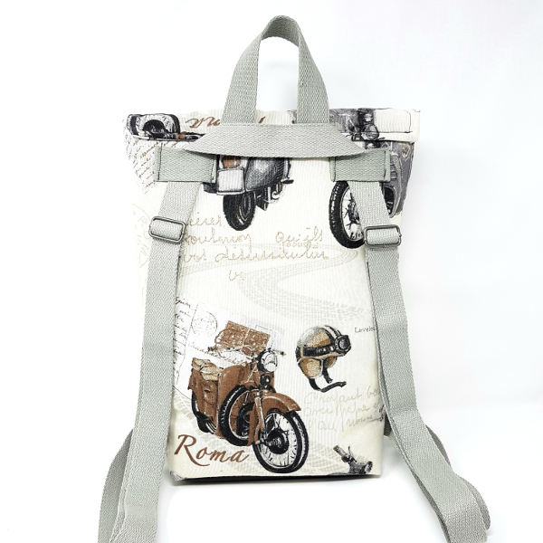 Jazzberry Backpack Vintage bikes - πολυεστέρας, καμβάς, σακίδια πλάτης - 3