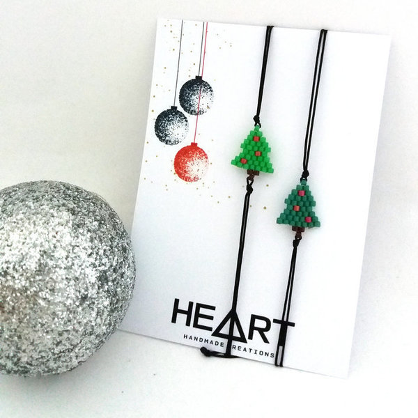 Christmas tree bracelet, βραχιόλι "δεντράκι" από χάντρες - chic, μοναδικό, μοντέρνο, δώρο, αγάπη, βραχιόλι, κορδόνια, χειροποίητα, χάντρες, χάντρες, miyuki delica, χριστουγεννιάτικο, χριστουγεννιάτικο δέντρο, unique, κομψό, bracelet, έλληνες σχεδιαστές, merry christmas, χριστουγεννιάτικα δώρα - 2