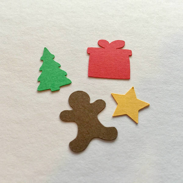 Χριστουγεννιάτικα Confetti , Gingerbread - διακόσμηση, χριστουγεννιάτικο - 2