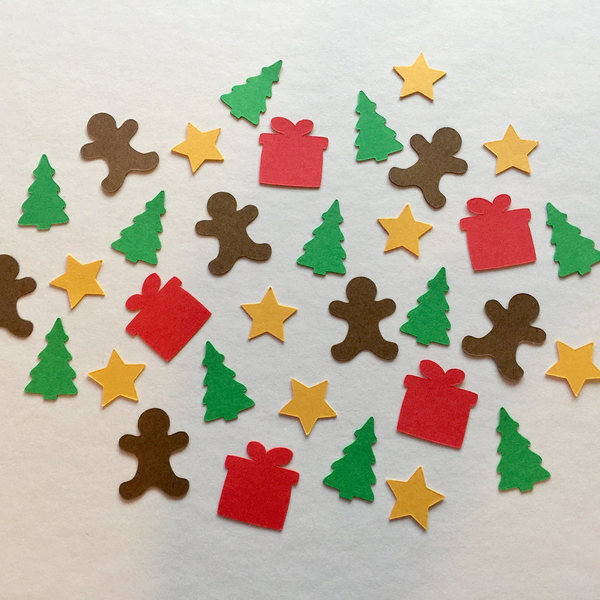 Χριστουγεννιάτικα Confetti , Gingerbread - διακόσμηση, χριστουγεννιάτικο - 3
