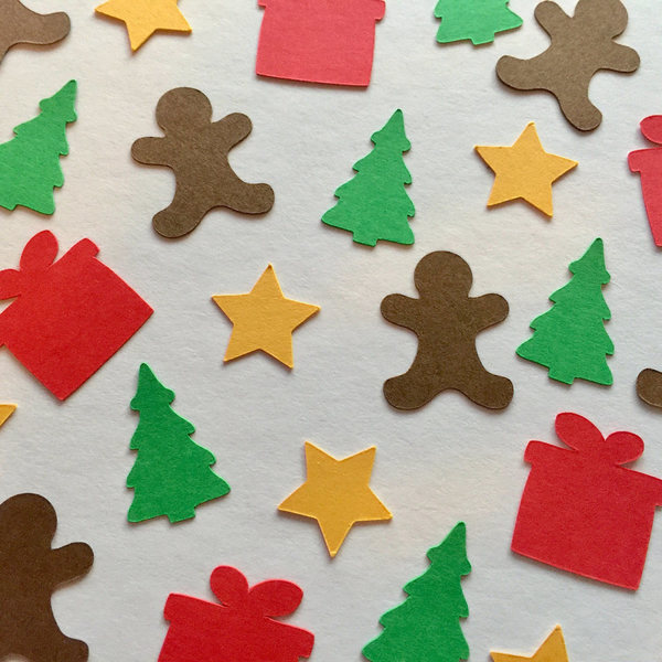 Χριστουγεννιάτικα Confetti , Gingerbread - διακόσμηση, χριστουγεννιάτικο - 5