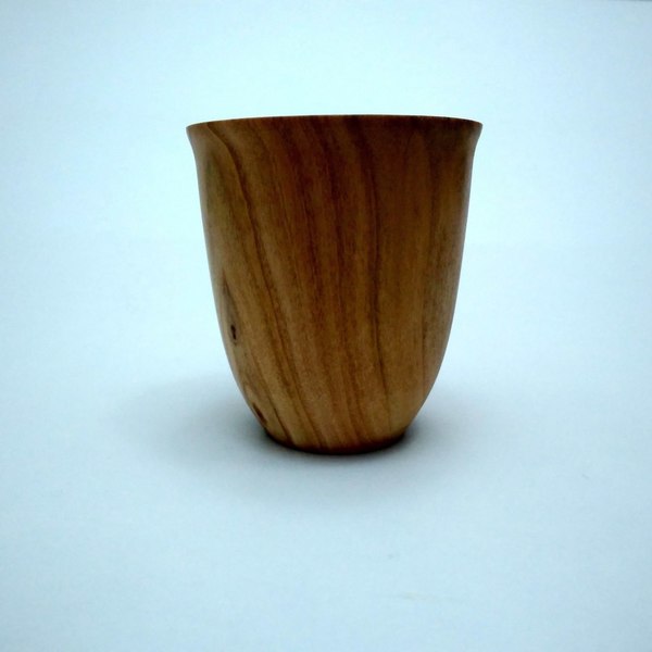 Διακοσμητικό ποτήρι από ξύλο κερασιάς - διακοσμητικό, ξύλινο - 3