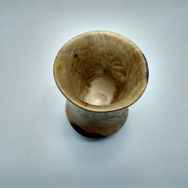 Ξύλινο βάζο από ελληνική καρυδιά - διακοσμητικό, βάζα & μπολ, ξύλινο - 2