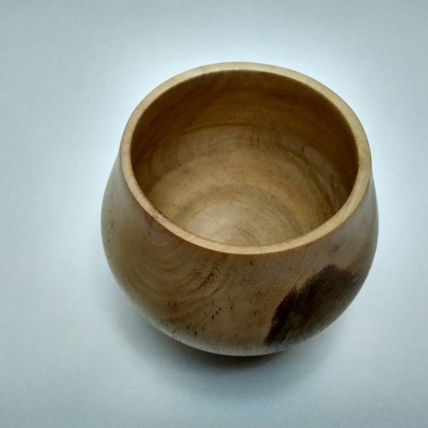 Διακοσμητικό ξύλινο βάζο καρυδιάς - διακοσμητικό, βάζα & μπολ, ξύλινο - 5