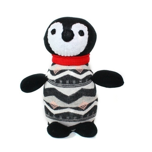 Roberto πιγκουίνος & δώρο ψαράκι! - παιχνίδι, ζωάκι, κορίτσι, αγόρι, χειροποίητα, χριστουγεννιάτικο, γιορτή, δώρα για παιδιά, λούτρινο - 2