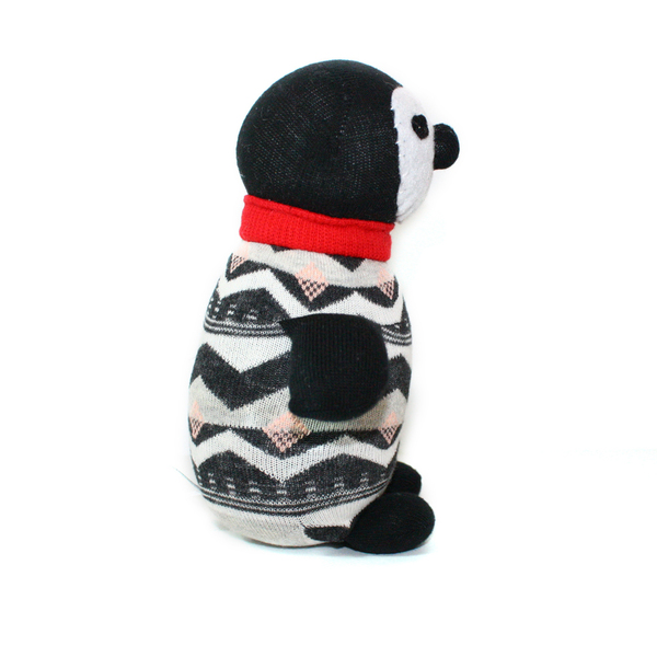 Roberto πιγκουίνος & δώρο ψαράκι! - παιχνίδι, ζωάκι, κορίτσι, αγόρι, χειροποίητα, χριστουγεννιάτικο, γιορτή, δώρα για παιδιά, λούτρινο - 3