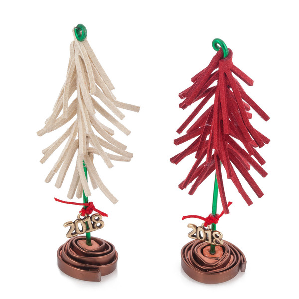 Χριστουγεννιάτικο Γούρι 2018 Δεντράκι - δέρμα, διακοσμητικό, γούρι, αλουμίνιο, δέντρα, δώρο, πηλός, μέταλλο, χριστουγεννιάτικο, χριστουγεννιάτικο δέντρο - 3