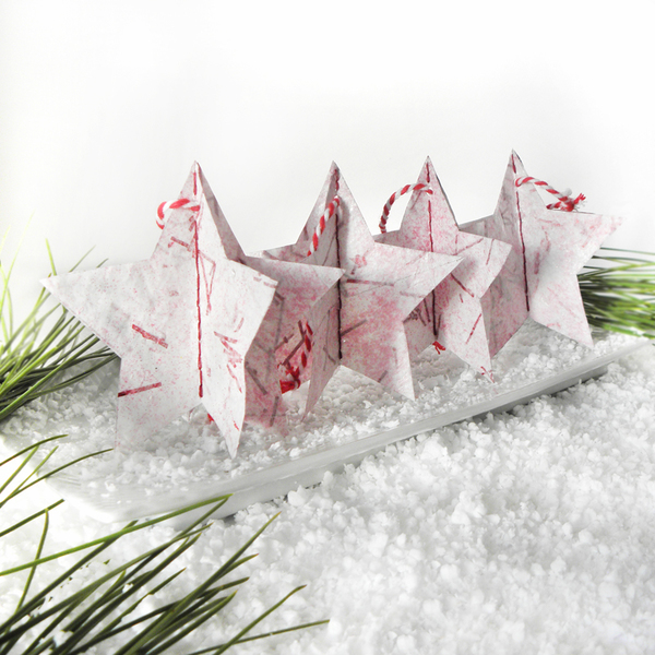 Χριστουγεννιάτικα στολίδια αστέρια, 3D - μοναδικό, χαρτί, αστέρι, κορδόνια, minimal, χριστουγεννιάτικο, χριστουγεννιάτικο δέντρο, χριστουγεννιάτικα δώρα, στολίδι δέντρου, στολίδια - 3