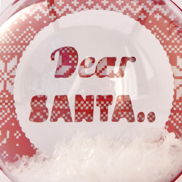 Χριστουγεννιάτικη μπάλα "Dear Santa" - δώρο, διακόσμηση, χειροποίητα, δωράκι, χριστουγεννιάτικο, μπάλες - 2