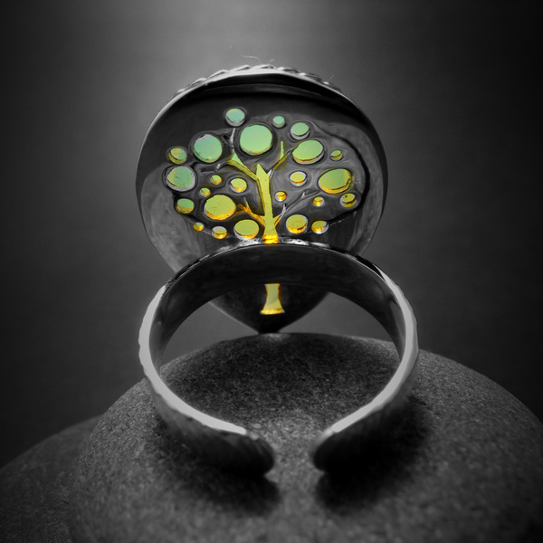 " Μagical Opal Tree " - Χειροποίητο επάργυρο δαχτυλίδι με Οπαλίνα! - statement, ημιπολύτιμες πέτρες, ημιπολύτιμες πέτρες, handmade, βραδυνά, fashion, vintage, design, ιδιαίτερο, μοναδικό, μοντέρνο, γυναικεία, sexy, επάργυρα, επάργυρα, donkey, χειροποίητα, must αξεσουάρ, κλασσικά, γυναίκα, unisex, boho, ethnic, έλληνες σχεδιαστές, πρωτότυπα δώρα - 3