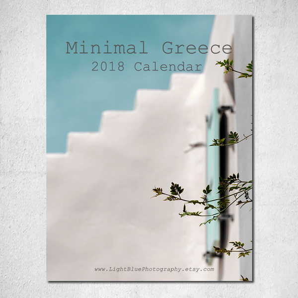 Ημερολογιο Τοιχου με θεμα Ελλαδα "Minimal Greece II Calendar 2018" - εκτύπωση, χαρτί, επιτοίχιο, δώρο, decor, ημερολόγια, είδη διακόσμησης, είδη δώρου, minimal, χριστουγεννιάτικο, χριστουγεννιάτικα δώρα - 2
