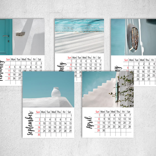 Ημερολογιο Τοιχου με θεμα Ελλαδα "Minimal Greece II Calendar 2018" - εκτύπωση, χαρτί, επιτοίχιο, δώρο, decor, ημερολόγια, είδη διακόσμησης, είδη δώρου, minimal, χριστουγεννιάτικο, χριστουγεννιάτικα δώρα - 4