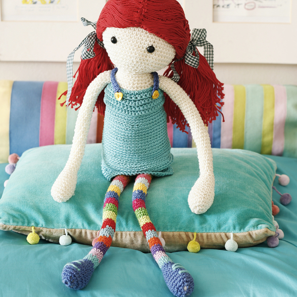 Πλεχτή Κούκλα-Astrid the Doll - βαμβάκι, πλεκτό, παιχνίδι, πολυεστέρας, κορίτσι, δώρο, crochet, κουκλίτσα, παιχνίδια, πλεκτή, κούκλες