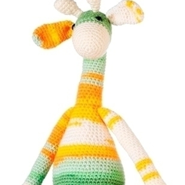 Πλεκτό Κουκλάκι Καμηλοπάρδαλη- Glenn the Giraffe - νήμα, πλεκτό, παιχνίδι, ζωάκι, πολυεστέρας, κορίτσι, αγόρι, δώρο, crochet, δώρα για βάπτιση, λούτρινα, δώρα για παιδιά, λούτρινο, για παιδιά, κούκλες