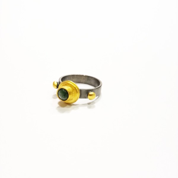 Δαχτυλίδι Σποράκια Καστόνι - statement, ασήμι, vintage, επιχρυσωμένα, ασήμι 925, δαχτυλίδι, δαχτυλίδια, minimal - 2