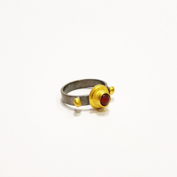 Δαχτυλίδι Σποράκια Καστόνι - statement, ασήμι, vintage, επιχρυσωμένα, ασήμι 925, δαχτυλίδι, δαχτυλίδια, minimal - 3