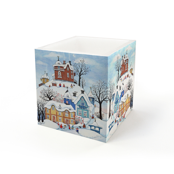 Snow Houses - διακοσμητικό, δώρο, ρεσώ & κηροπήγια, χριστουγεννιάτικο, βάσεις για ρεσώ, διακοσμητικά, κεριά, κεριά & κηροπήγια