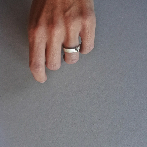○ Ithaki |δαχτυλίδι από ασήμι 925 και άμμο | ελληνικά νησιά - ασήμι, μοναδικό, καλοκαίρι, ασήμι 925, ασήμι 925, δαχτυλίδι - 2