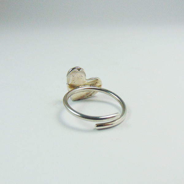 Ασημένιο δαχτυλίδι καρδούλα - ασήμι, βραδυνά, ιδιαίτερο, μοναδικό, μοντέρνο, ασήμι 925, καρδιά, δαχτυλίδι, χειροποίητα, romantic, minimal, βεράκια, αυξομειούμενα - 3