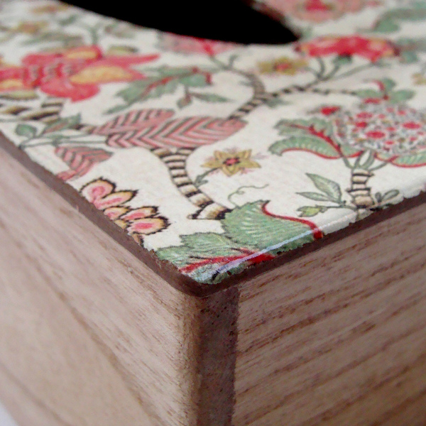 Ξύλινο διακοσμητικό κουτάκι χαρτοπετσέτας - ξύλο, λουλούδια, κουτί, ακρυλικό, ξύλινο, πρωτότυπα δώρα - 2