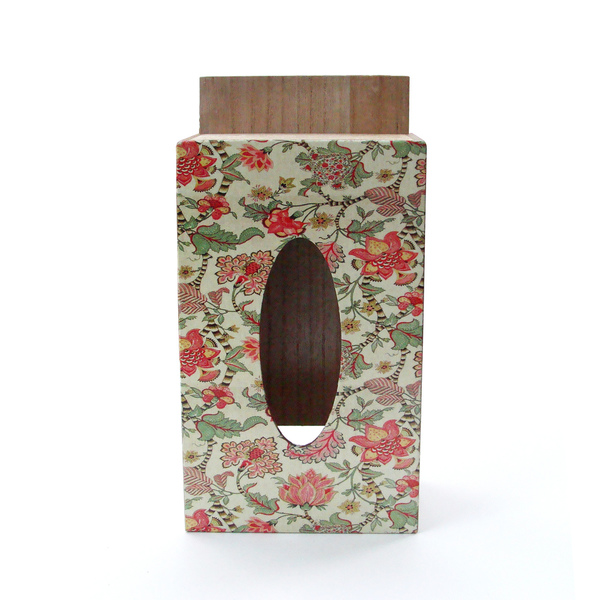 Ξύλινο διακοσμητικό κουτάκι χαρτοπετσέτας - ξύλο, λουλούδια, κουτί, ακρυλικό, ξύλινο, πρωτότυπα δώρα - 5