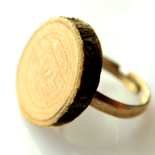 Δαχτυλίδι | κορμουδάκι ελιας - statement, ξύλο, μέταλλο, γεωμετρικά σχέδια, boho, ethnic, μεγάλα, αυξομειούμενα, φθηνά - 2