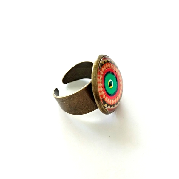 The ring - γυαλί, γυαλί, δαχτυλίδι, μπρούντζος, αυξομειούμενα - 2