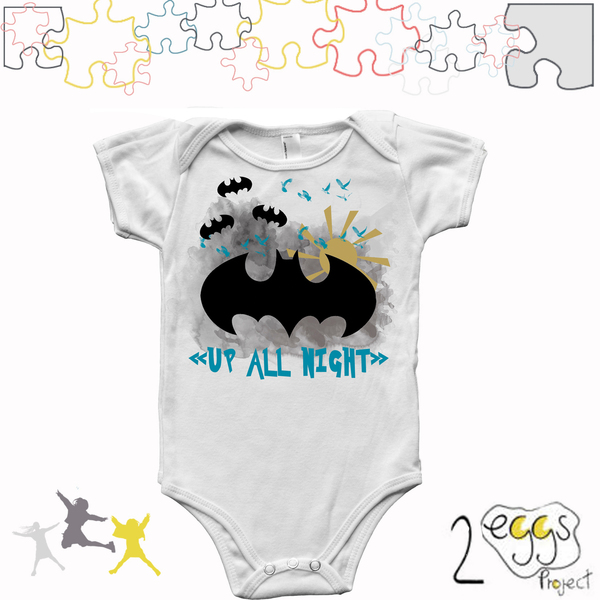 ❥Batman!Up all night!!!| ❥Φορμάκι μωρού/ παιδικό μπλουζάκι - μαμά, δωράκι, βρεφικά, δώρα για παιδιά, βρεφικά φορμάκια, δώρο για νεογέννητο, δώρα για μωρά, για παιδιά, βρεφικά ρούχα - 2