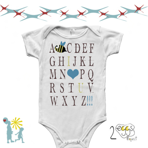 ❥Alphabet letters, I <3 you!!!| ❥Φορμάκι μωρού/ παιδικό μπλουζάκι - minimal, βρεφικά, gift, βρεφικά φορμάκια, gift idea, δώρο για νεογέννητο, δώρα για μωρά, μαιευτήριο, βρεφικά ρούχα - 2