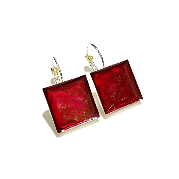 Red squares - γυαλί, μοντέρνο, αγάπη, γεωμετρικά σχέδια, minimal, δώρα αγίου βαλεντίνου