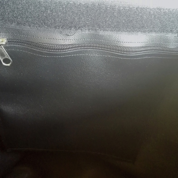 Τσάντα με vinyl τσέπη - ώμου, χειροποίητα, μεγάλες, minimal, δερματίνη, φθηνές - 3