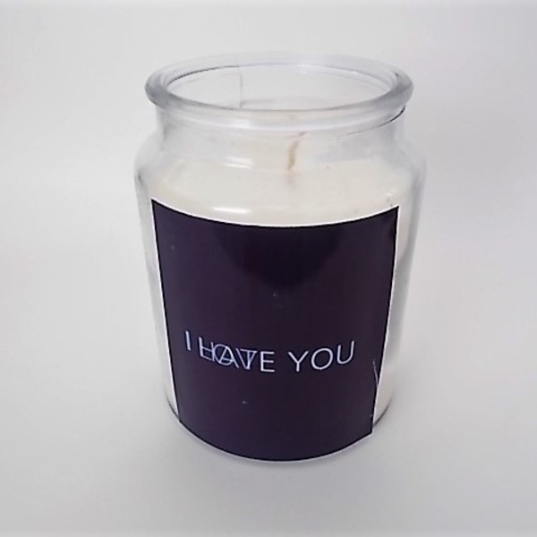Love or Hate Candle Decor - γυαλί, δώρα για άντρες, δώρα αγίου βαλεντίνου, δώρα για γυναίκες - 2