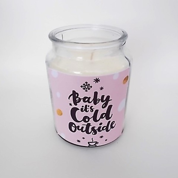 Baby its Cold Candle Decor - γυαλί, gift idea, δώρα για άντρες, δώρα αγίου βαλεντίνου, δώρα για γυναίκες - 2