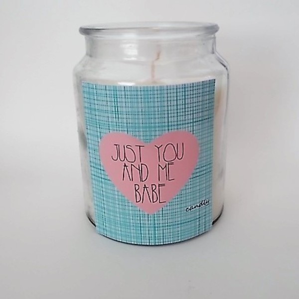 Just You And Me Candle Decor - γυαλί, gift idea, δώρα για άντρες, δώρα αγίου βαλεντίνου, δώρα για γυναίκες