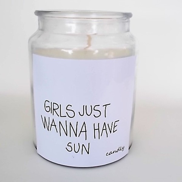 Girls In The Sun Candle Decor - γυαλί, summer, gift idea, δώρα για γυναίκες