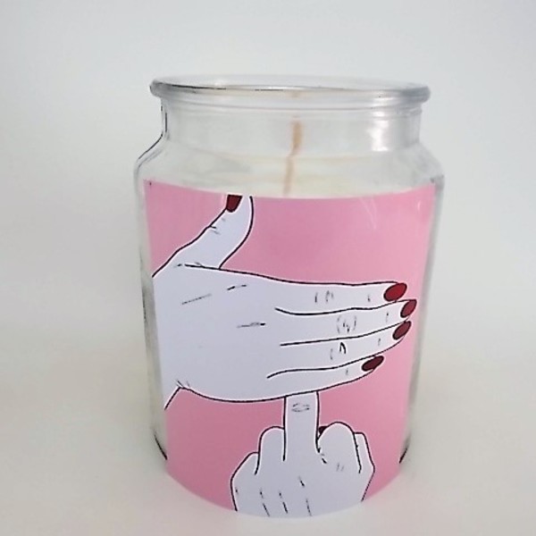 The Finger Popart Candle Decor - γυαλί, gift idea, δώρα για άντρες, δώρα για γυναίκες