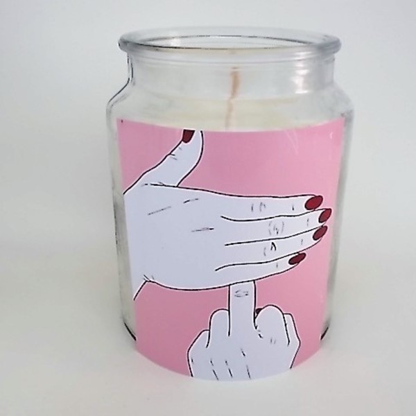 The Finger Popart Candle Decor - γυαλί, gift idea, δώρα για άντρες, δώρα για γυναίκες - 2