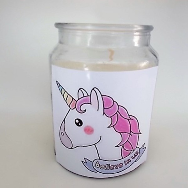 Baby Unicorn Candle Decor - γυαλί, μονόκερος, gift idea, δώρα για άντρες, δώρα για γυναίκες