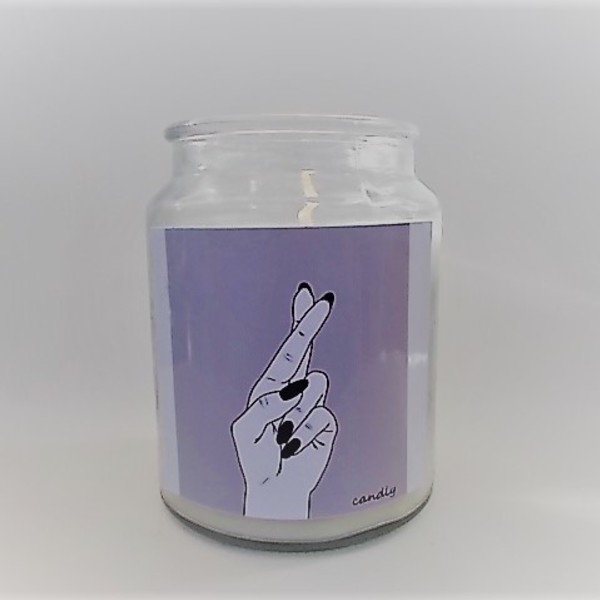 Fingers Crossed Candle Decor - γυαλί, gift idea, δώρα για άντρες, δώρα για γυναίκες