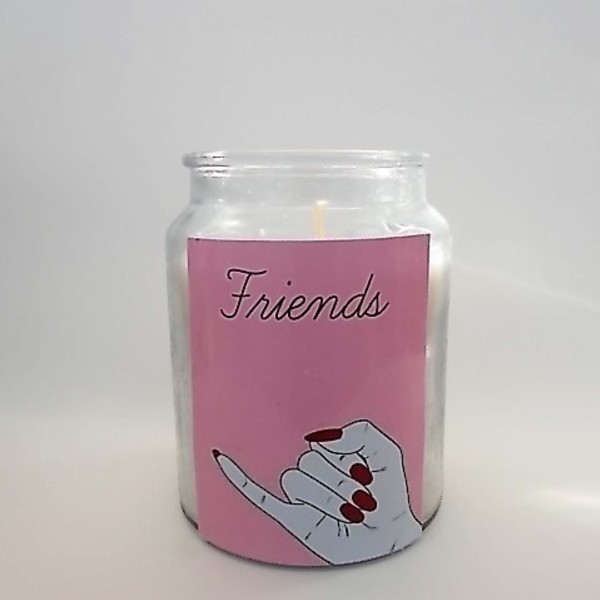 Friends Candle Decor - γυαλί, gift idea, δώρα για άντρες, δώρα για γυναίκες