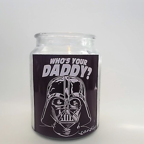 Who's Your Daddy Candle Decor - γυαλί, gift idea, δώρα για άντρες, δώρα για γυναίκες