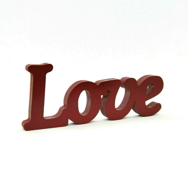 Ξύλινη επιγραφή love - αγάπη, χειροποίητα, ξύλινο, ξύλινο, διακοσμητικά, δώρα αγίου βαλεντίνου, ξύλινα διακοσμητικά - 3