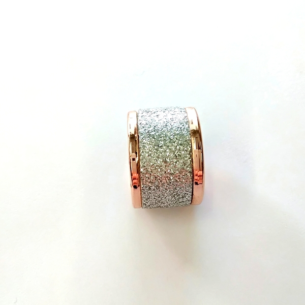 Rose gold ring - ασημί, επιχρυσωμένα, δαχτυλίδι, minimal, δερματίνη, δερματίνη, κομψό, μεταλλικό, μεγάλα, Black Friday, αυξομειούμενα, φθηνά - 2